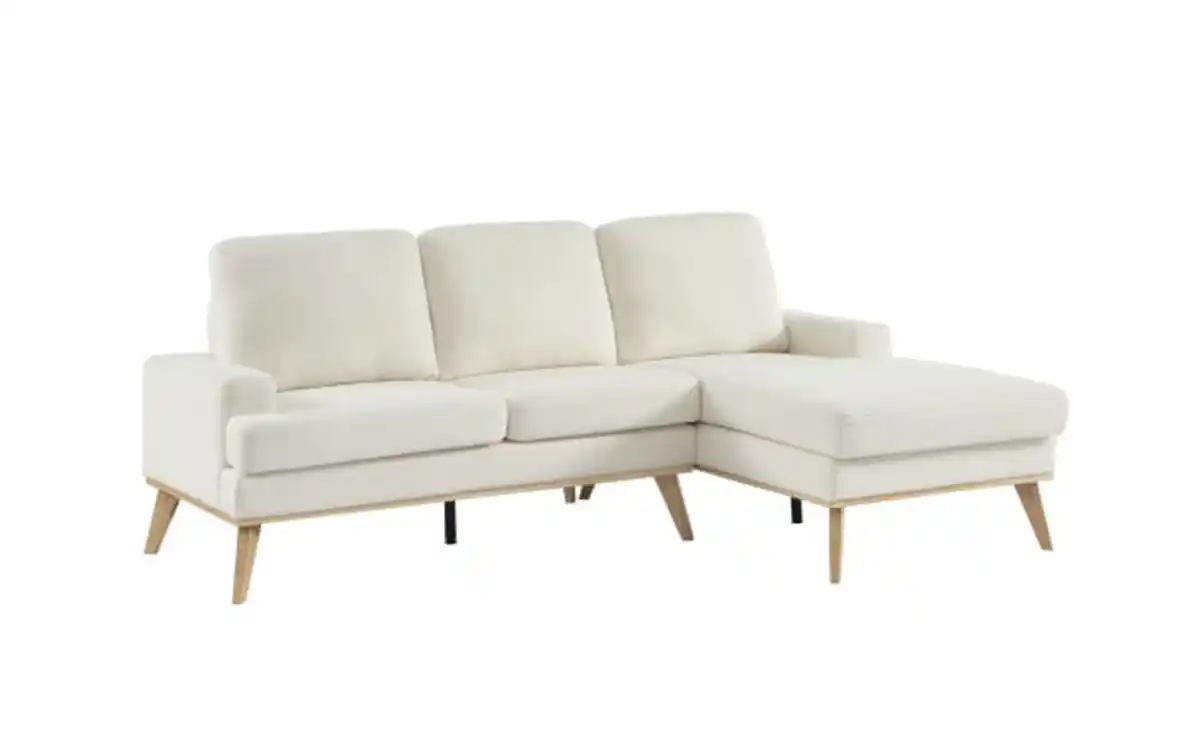 Bild 1 von Ecksofa Scando, weiß/Gummiholz