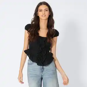 Damen-Bluse mit Rüschen