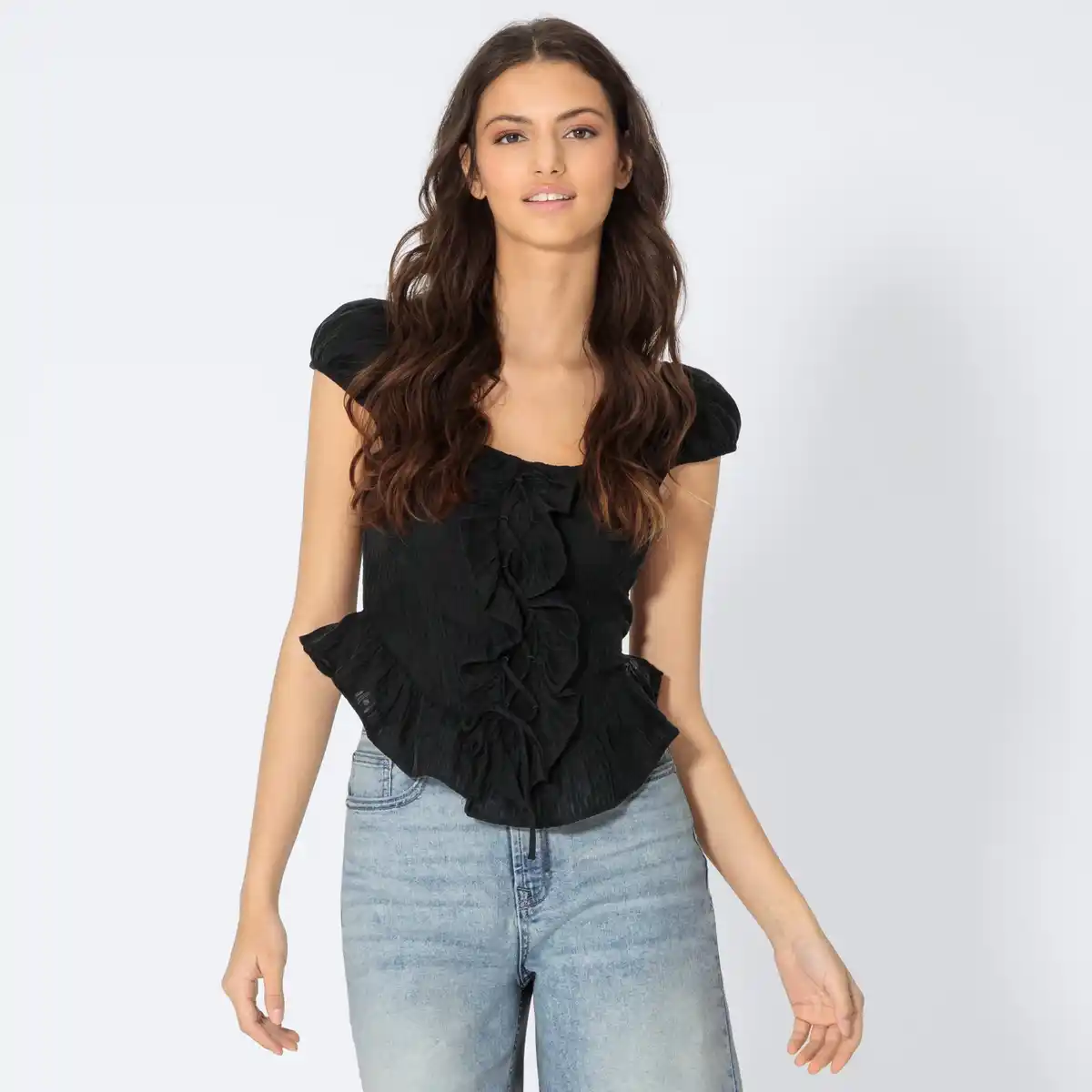 Bild 1 von Damen-Bluse mit Rüschen