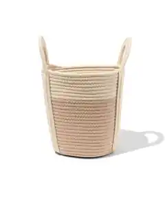Korb 25 x 30 cm, Seil, beige