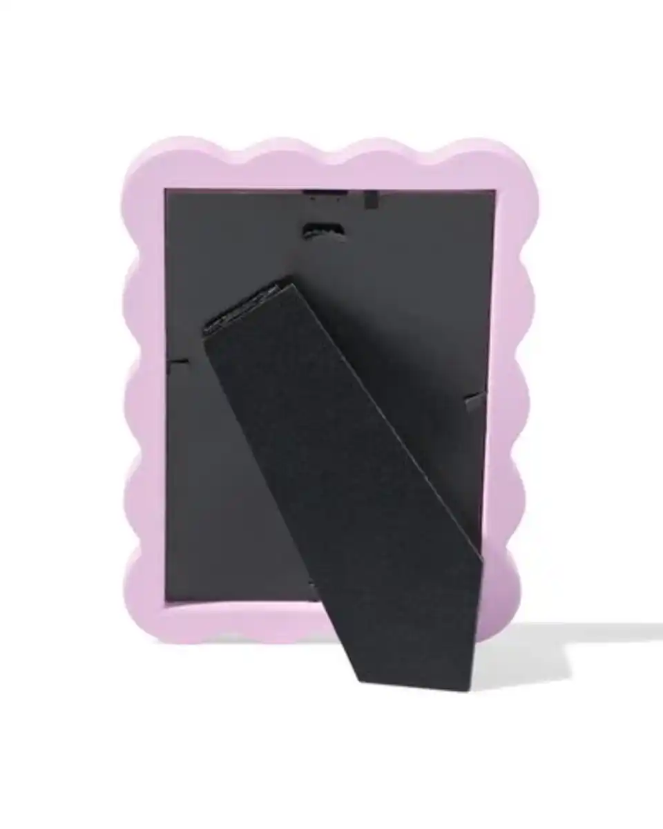 Bild 3 von Bilderrahmen 10 x 15 cm, Holz mit Wellen, Lila