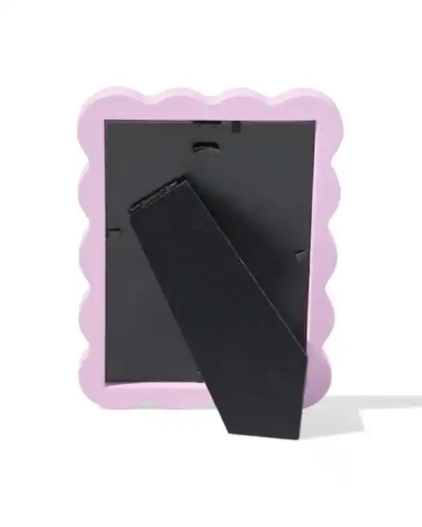 Bild 3 von Bilderrahmen 10 x 15 cm, Holz mit Wellen, Lila