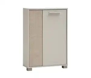 Highboard »Edno«, cremebeige mit Canasta-Dekor