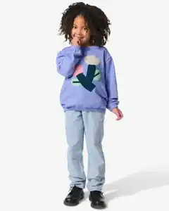 Kinderjeans, Mom-Fit hellblau