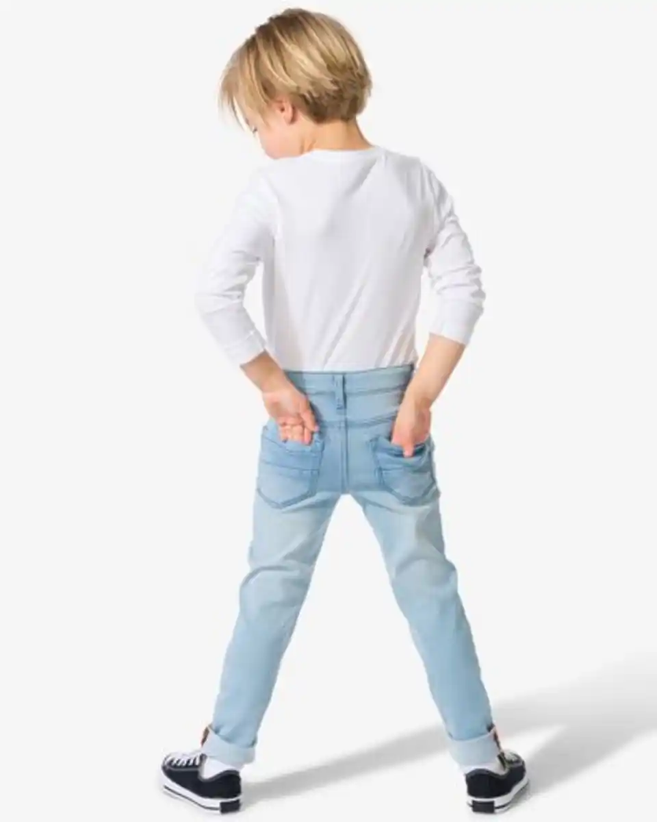 Bild 4 von Kinder-Jogdenim, Skinnyhose hellblau