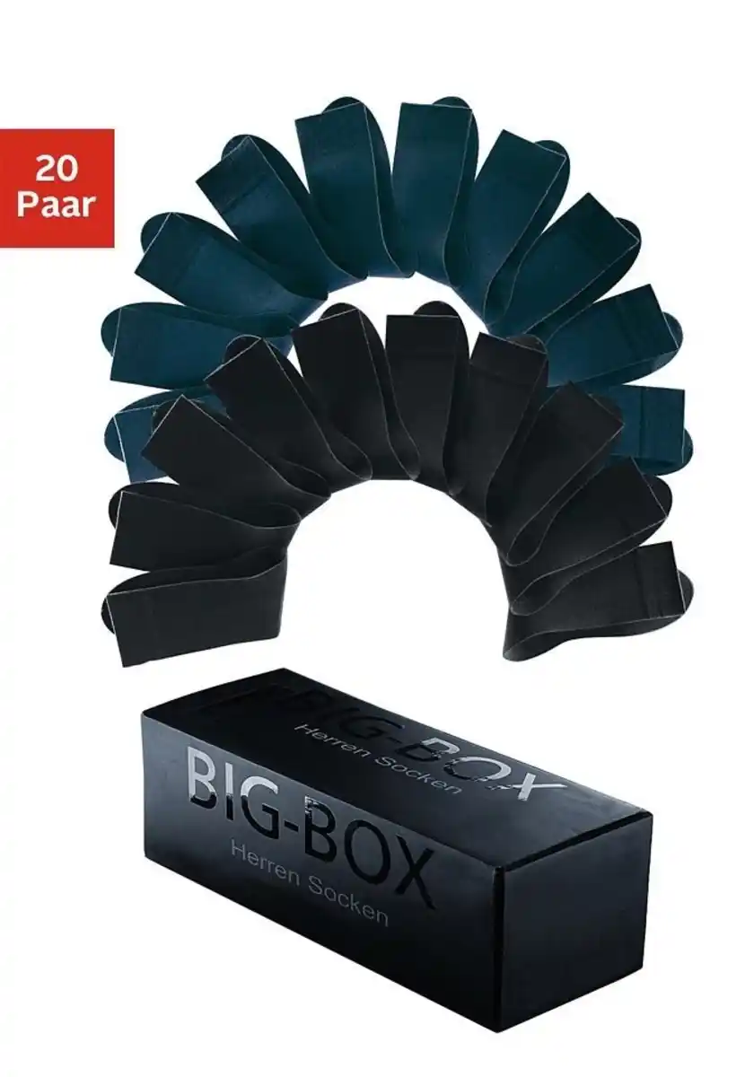 Bild 1 von H.I.S Businesssocken (Box, 20-Paar) in der Big-Box