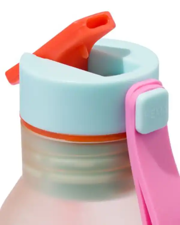 Bild 2 von Wasserflasche mit Trinkhalm, 600 ml, beige