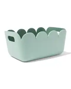 Korb 33 x 14 cm, Filz, Hellgrün