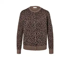 Bedruckter Feinstrick-Cardigan