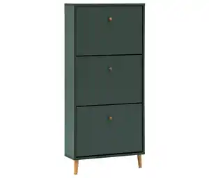 Schuhschrank »Bjarne«, 3 Klappen, waldgrün