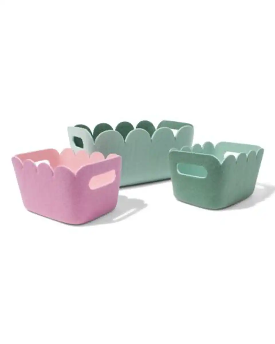 Bild 3 von Korb 33 x 14 cm, Filz, Hellgrün