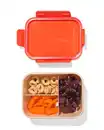 Bild 3 von Brotdose, 19,8 × 14,8 × 8 cm, rot-beige