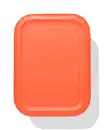 Bild 1 von Brotdose, 19,8 × 14,8 × 8 cm, rot-beige