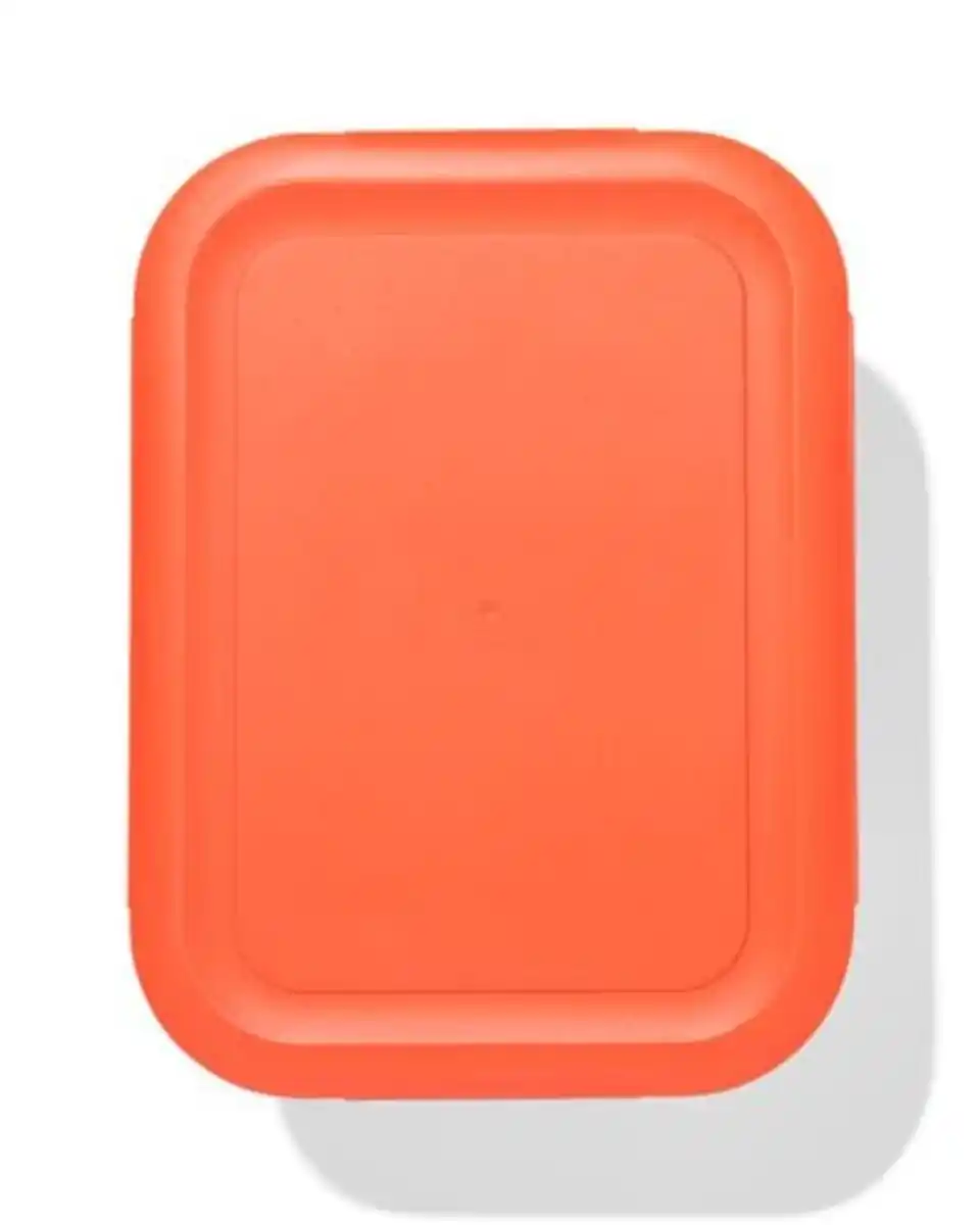 Bild 1 von Brotdose, 19,8 × 14,8 × 8 cm, rot-beige