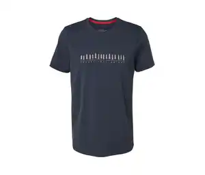 T-Shirt mit Print, blau