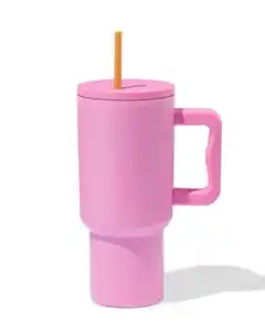 Trinkbecher, 900 ml, Edelstahl, rosa