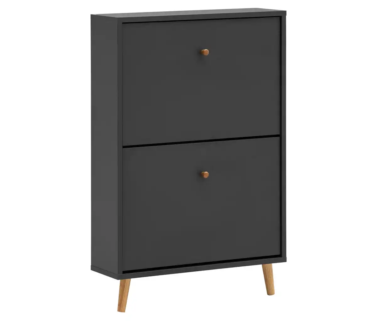 Bild 1 von Schuhschrank »Bjarne«, 2 Klappen, anthrazit