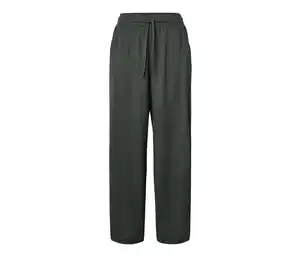 Schlupfhose in Crinkle-Optik, grün