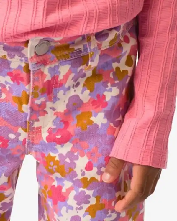 Bild 4 von Kinderhose mit Blumen ecru