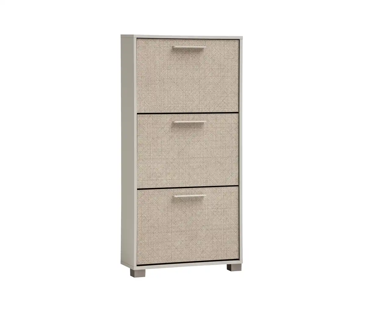 Bild 1 von Schuhschrank »Edno« cremebeige mit Canasta-Dekor, 124 cm