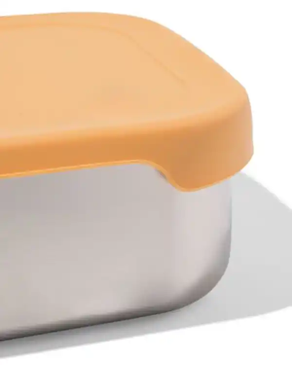 Bild 2 von Brotdose, 18,9 × 14,3 × 5,8 cm, Edelstahl, braun