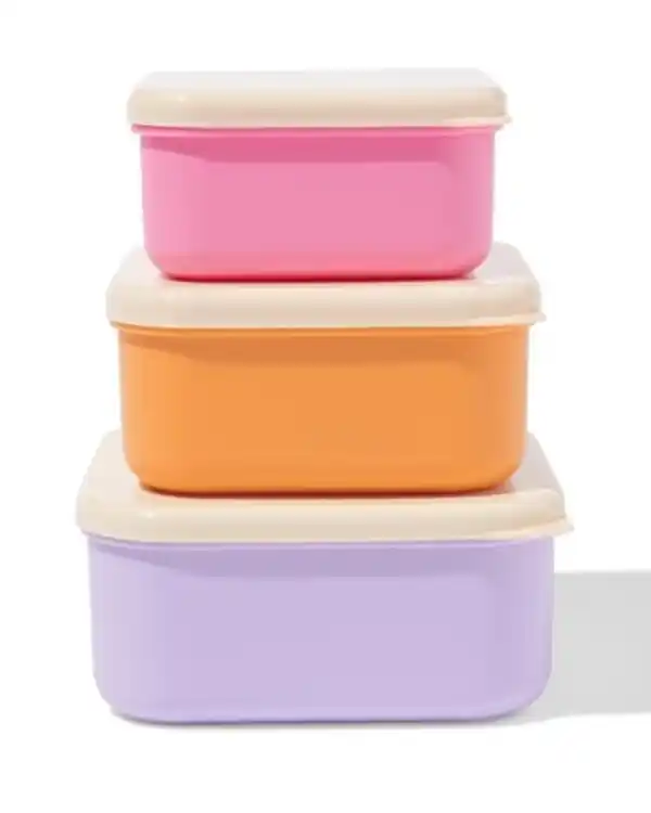Bild 1 von Snackboxen in Lila, 3-teilig