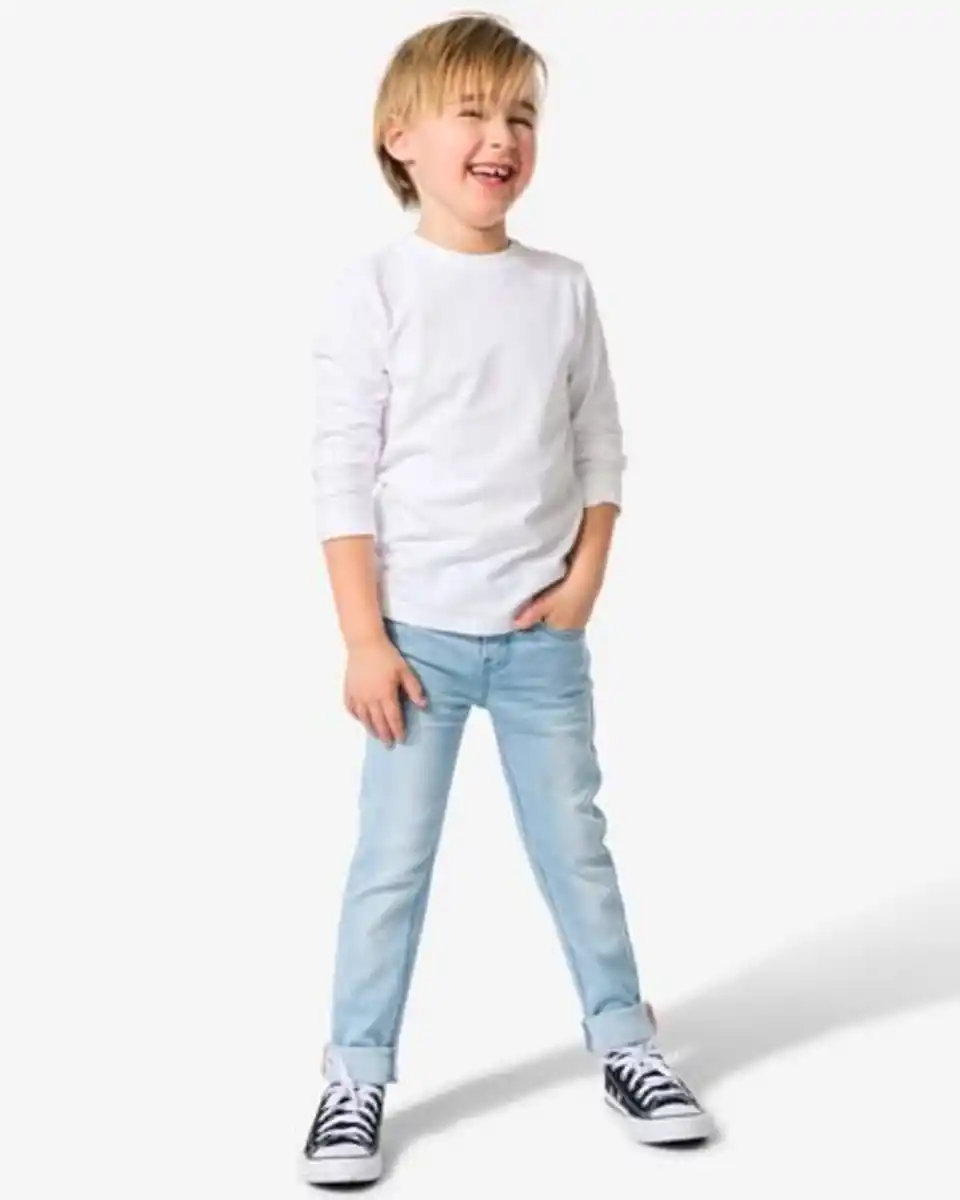 Bild 1 von Kinder-Jogdenim, Skinnyhose hellblau