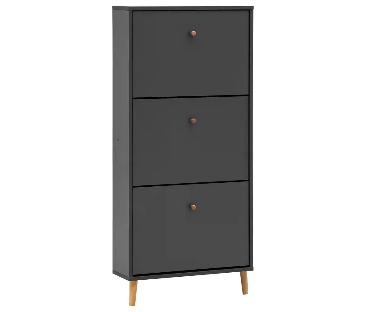 Bild 1 von Schuhschrank »Bjarne«, 3 Klappen, anthrazit