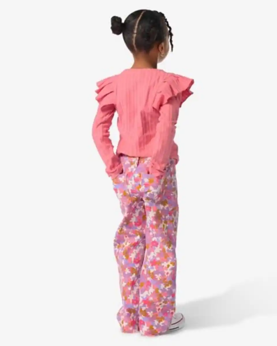 Bild 3 von Kinderhose mit Blumen ecru