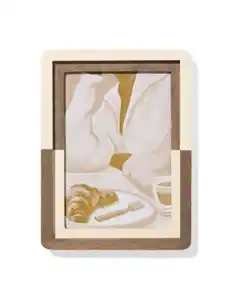 Bilderrahmen 10 × 15 cm, Holz, Weiß