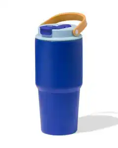 Trinkbecher, 600 ml, Edelstahl, dunkelblau