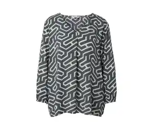 Bluse in Crinkle-Optik