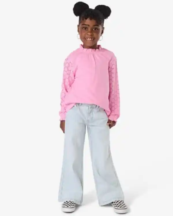Bild 1 von Kinderjeans, Bootcut Fit, gestreift hellblau