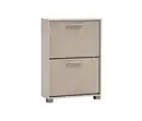 Bild 1 von Schuhschrank »Edno« cremebeige mit Canasta-Dekor, 85,2 cm