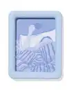 Bild 1 von Bilderrahmen 15 x 20 cm, Holz, Hellblau