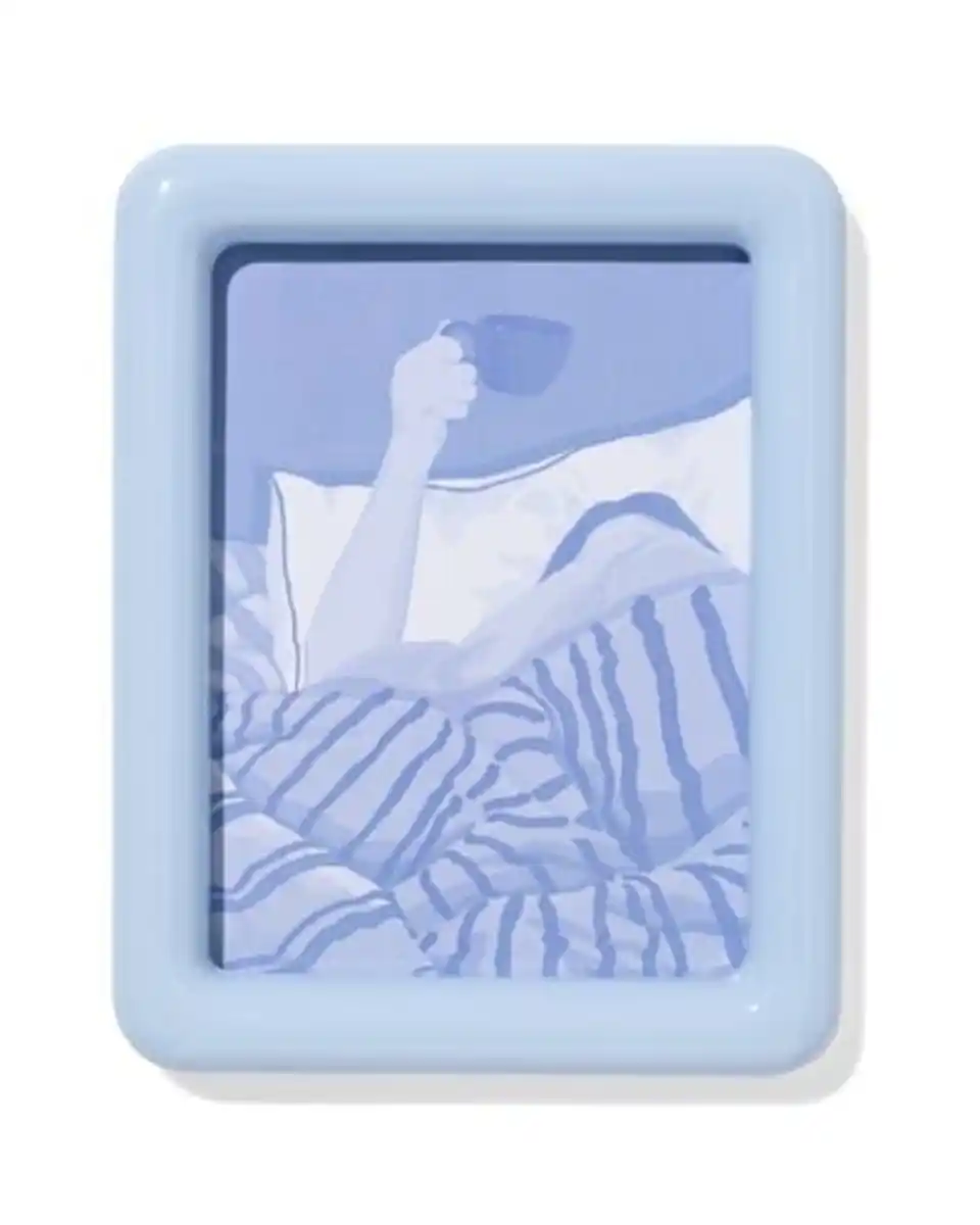 Bild 1 von Bilderrahmen 15 x 20 cm, Holz, Hellblau