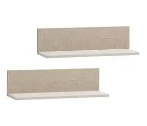 2 Regalablagen »Edno«, cremebeige