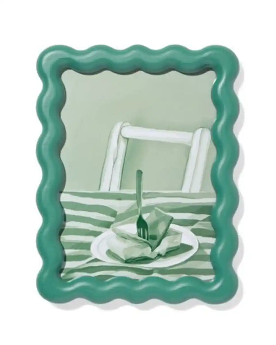 Bild 1 von Bilderrahmen 15 x 20 cm, Holz, gewellt in Grün