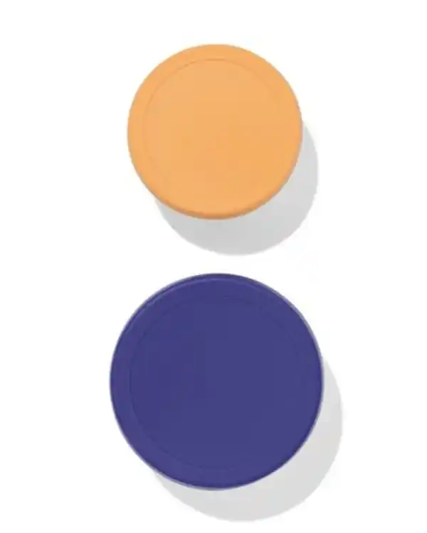 Bild 2 von Snackboxen, Edelstahl, braun-dunkelblau – 2 Stück