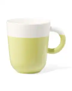 Becher 490 ml Tafelgenoten New Bone Weiß+Hellgrün