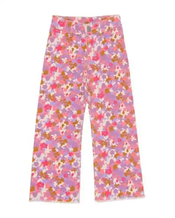 Bild 2 von Kinderhose mit Blumen ecru