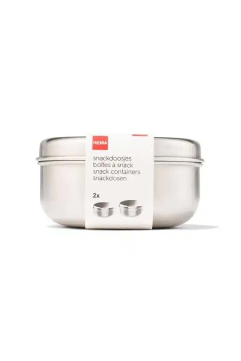 Bild 1 von 2er-Pack Snackdosen, Edelstahl