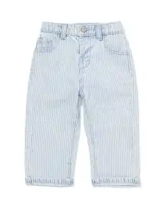 Babyjeans, gestreift blau