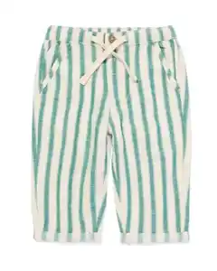 Babyhose, gestreift grün