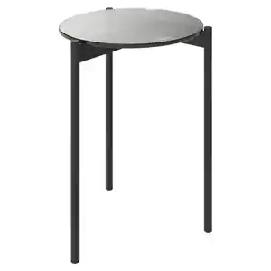 Joop! Beistelltisch, Glas, rund, Rundrohr, 40x55x40 cm, Blauer Engel, Goldenes M, Emas, einfacher Aufbau, Wohnzimmer, Wohnzimmertische, Beistelltische, Glas-Beistelltische