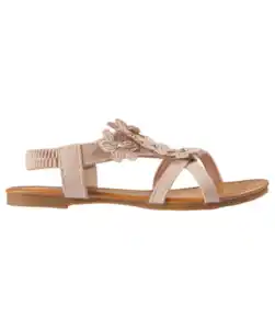 Sandalen mit Blumen, rosa