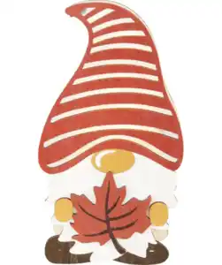 LED-Holzwichtel Herbst, rot