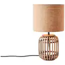 Bild 1 von Brilliant Tischleuchte Woodrow, Natur, Textil, Metall, 42.5 cm, Schnurschalter, Lampen & Leuchten, Innenbeleuchtung, Tischlampen, Tischlampen