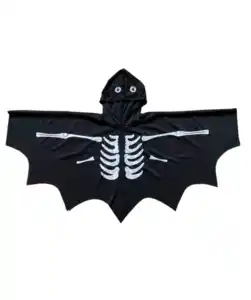 Kinder-Cape Halloween, schwarz