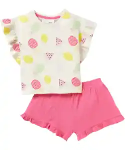 T-Shirt + Shorts, pink